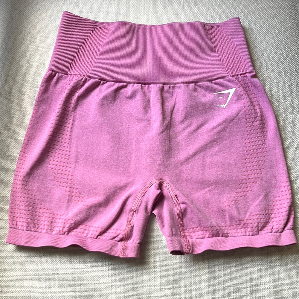 Gymshark Workout pink workout shorts.